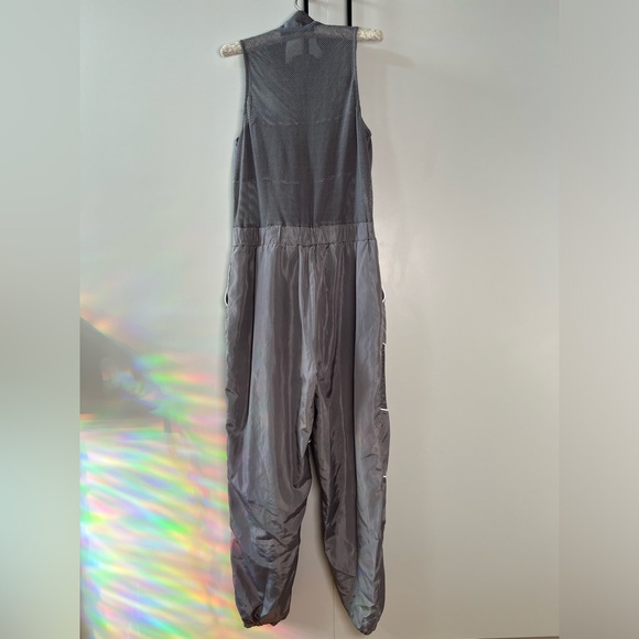 CAPSULE Nylon and Mesh Silver Jumpsuit - Large - Picture 2 of 6